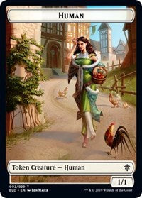 Human 002 (ELD) // Human 002 (ELD) Double-Sided Token (2) [Unique and Miscellaneous Promos]