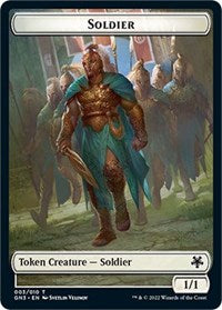 Soldier // Elf Warrior Double-Sided Token (3 // 9) [Magic Game Night: Free-For-All]