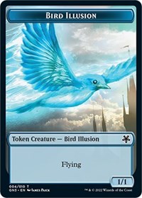 Bird Illusion // Elf Warrior Double-Sided Token (4 // 9) [Magic Game Night: Free-For-All]