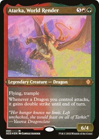 Atarka, World Render (Foil Etched) (1) [Starter Commander Decks]