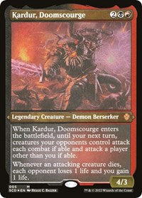 Kardur, Doomscourge (Foil Etched) (5) [Starter Commander Decks]