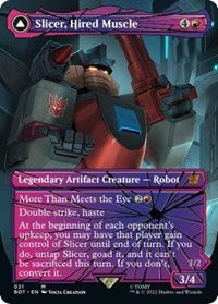 Slicer, Hired Muscle (Shattered Glass) (21) [Universes Beyond: Transformers]