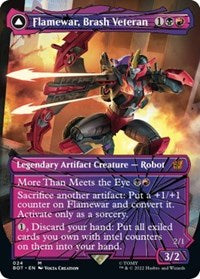 Flamewar, Brash Veteran (Shattered Glass) (24) [Universes Beyond: Transformers]