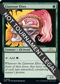 Llanowar Elves (206) [30th Anniversary Edition]