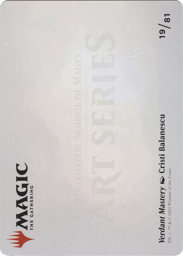 Verdant Mastery // Verdant Mastery (ASSTX-019) - Strixhaven Art Series (Borderless)