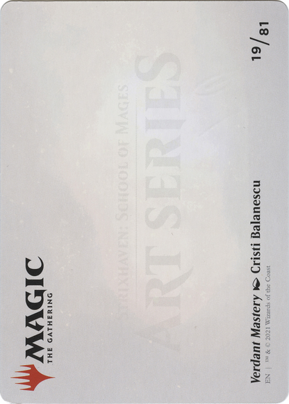 Verdant Mastery // Verdant Mastery (ASSTX-019) - Strixhaven Art Series (Borderless)