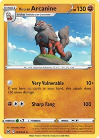 Hisuian Arcanine - 084/196 (Non-Holo) (084/196) [Deck Exclusives]
