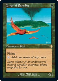Birds of Paradise (Retro Frame) (336) [Dominaria Remastered]