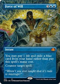 Force of Will (Borderless) (418) [Dominaria Remastered]