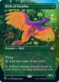 Birds of Paradise (Borderless) (439) [Dominaria Remastered]