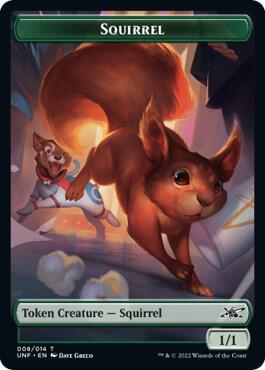 Squirrel // Food (011) Double-sided Token [Unfinity]