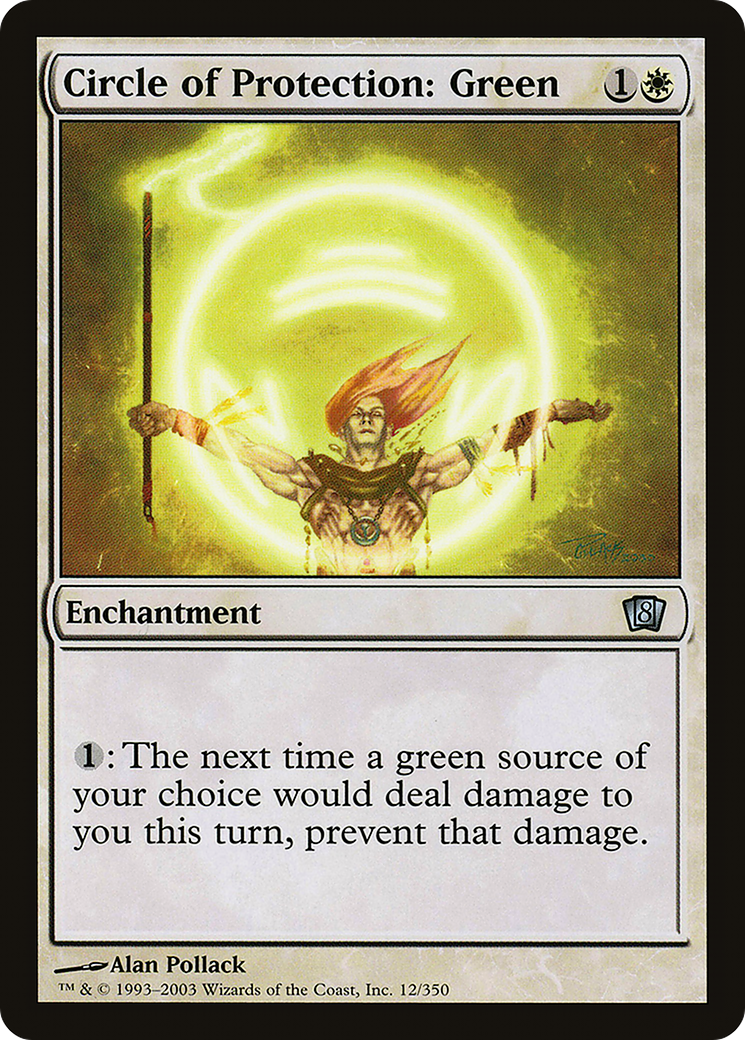 Circle of Protection: Green (8ED-12★) - 8th Edition
