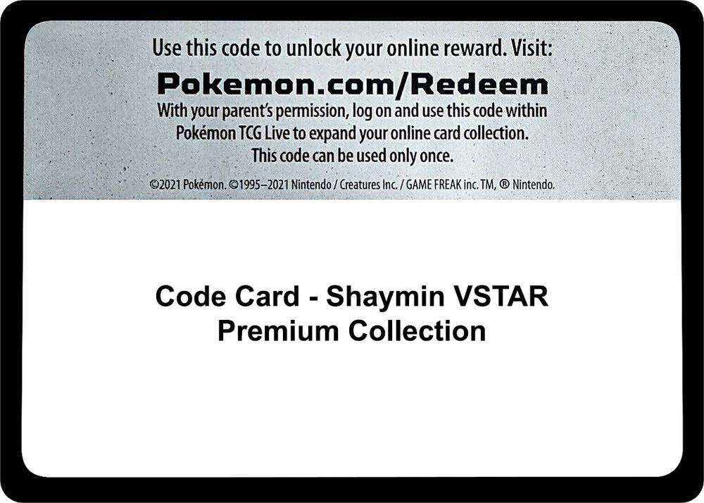 Code Card - Shaymin VSTAR Premium Collection [Miscellaneous Cards & Products]