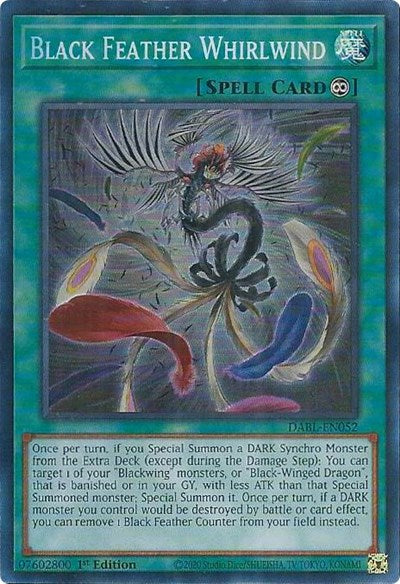 Black Feather Whirlwind (DABL-EN052) [Darkwing Blast]