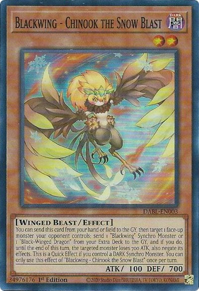 Blackwing - Chinook the Snow Blast (DABL-EN003) [Darkwing Blast]