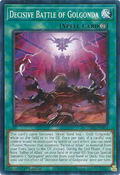 Decisive Battle of Golgonda (DABL-EN054) [Darkwing Blast]