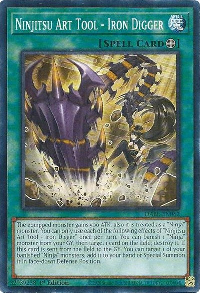 Ninjitsu Art Tool - Iron Digger (DABL-EN062) [Darkwing Blast]