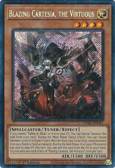 Blazing Cartesia, the Virtuous (DABL-EN011) [Darkwing Blast]