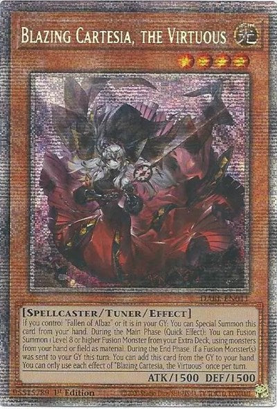 Blazing Cartesia, the Virtuous (Starlight Rare) (DABL-EN011) [Darkwing Blast]