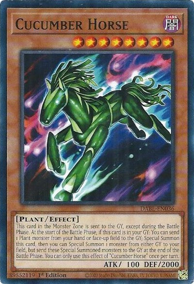 Cucumber Horse (DABL-EN036) [Darkwing Blast]
