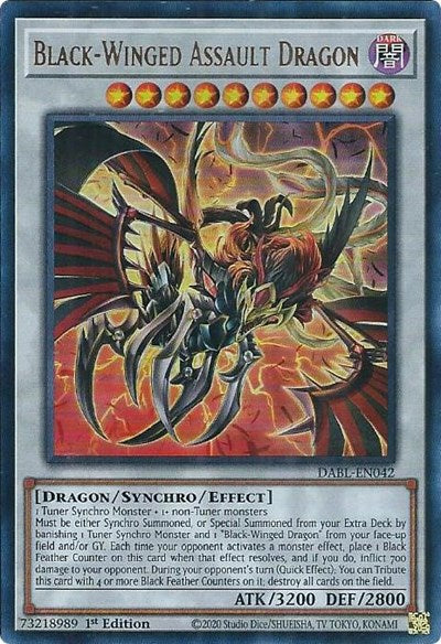 Black-Winged Assault Dragon (DABL-EN042) [Darkwing Blast]