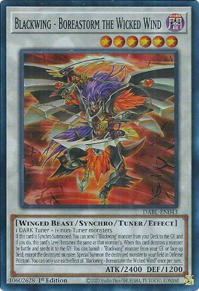 Blackwing - Boreastorm the Wicked Wind (DABL-EN043) [Darkwing Blast]