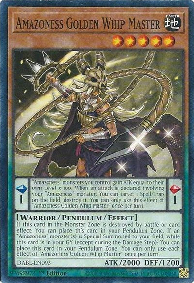 Amazoness Golden Whip Master (DABL-EN093) [Darkwing Blast]