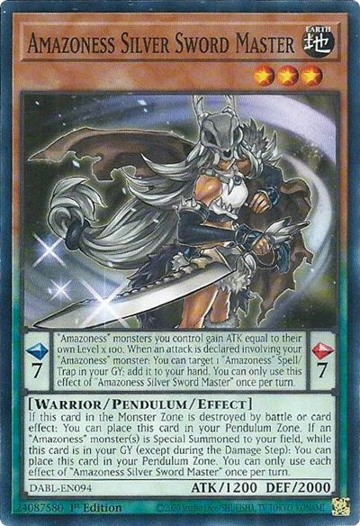 Amazoness Silver Sword Master (DABL-EN094) [Darkwing Blast]