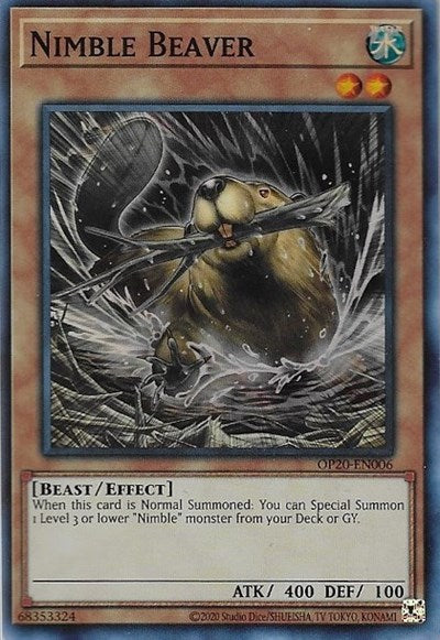 Nimble Beaver (OP20-EN006) [OTS Tournament Pack 20]