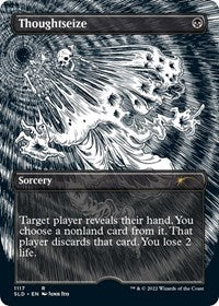 Thoughtseize (Borderless) (1117) [Secret Lair Drop Series]
