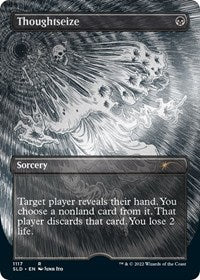 Thoughtseize (Borderless) (Foil Etched) (1117) [Secret Lair Drop Series]