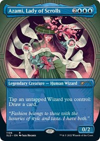 Azami, Lady of Scrolls (Borderless) (1106) [Secret Lair Drop Series]