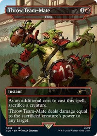 Throw Team-Mate - Fling (Borderless) (1038) [Secret Lair Drop Series]