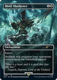Blind Obedience (Borderless) (1030) [Secret Lair Drop Series]