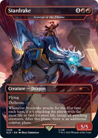 Stardrake - Scourge of the Throne (Borderless) (1033) [Secret Lair Drop Series]