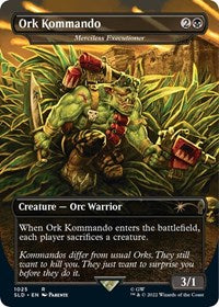 Ork Kommando - Merciless Executioner (Borderless) (1025) [Secret Lair Drop Series]