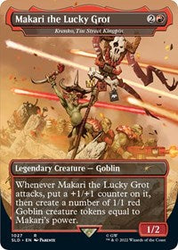 Makari the Lucky Grot - Krenko, Tin Street Kingpin (Borderless) (1027) [Secret Lair Drop Series]