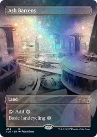 Ash Barrens (Borderless) (Galaxy Foil) (469) [Secret Lair Drop Series]