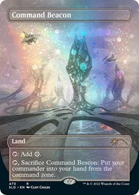 Command Beacon (Borderless) (Galaxy Foil) (470) [Secret Lair Drop Series]