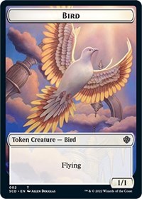 Bird // Faerie Double-Sided Token (2 // 10) [Starter Commander Decks]