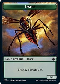 Insect // Human Warrior Double-Sided Token (22 // 6) [Starter Commander Decks]