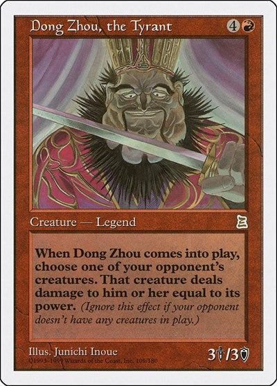 Dong Zhou, the Tyrant (109) [Portal Three Kingdoms]