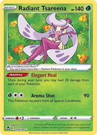 Radiant Tsareena (016/195) [SWSH12: Silver Tempest]