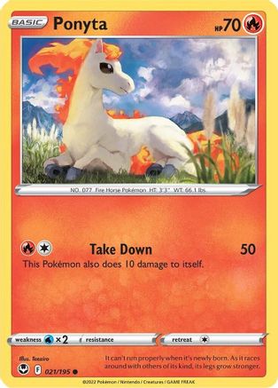 Ponyta 021/195  SWSH12 Silver Tempest - Common