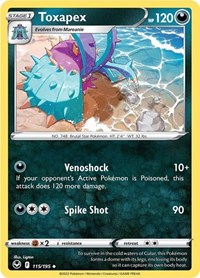 Toxapex (115/195) [SWSH12: Silver Tempest]