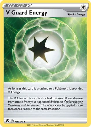 V Guard Energy 169/195  SWSH12 Silver Tempest - Uncommon