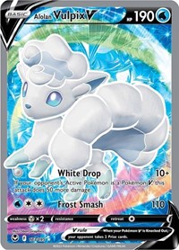 Alolan Vulpix V (Full Art) (173/195) [SWSH12: Silver Tempest]
