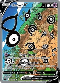 Unown V (Alternate Full Art) (177/195) [SWSH12: Silver Tempest]