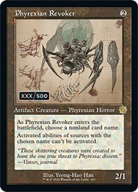 Phyrexian Revoker (Schematic) (Serial Numbered) (103) [The Brothers' War: Retro Frame Artifacts]