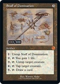 Staff of Domination (Schematic) (Serial Numbered) (119) [The Brothers' War: Retro Frame Artifacts]
